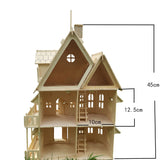 Mayor Woody's Wooden Dollhouse Furniture Set DIY Model Kit
