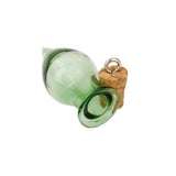 Ten Green Vial Bottles DIY Jewellery Making