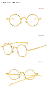 Frank's Round Metal Sunglasses UV400 Sun Glasses