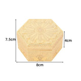 Golden Peacock Hexagonal Metal Jewellery Box