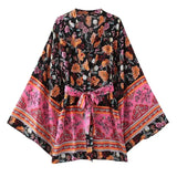 Boho Cover Ups Short Kimono
