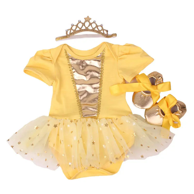 0-2Y 3pcs Girl Baby Superhero Suit Costume Newborn Clothing Sets