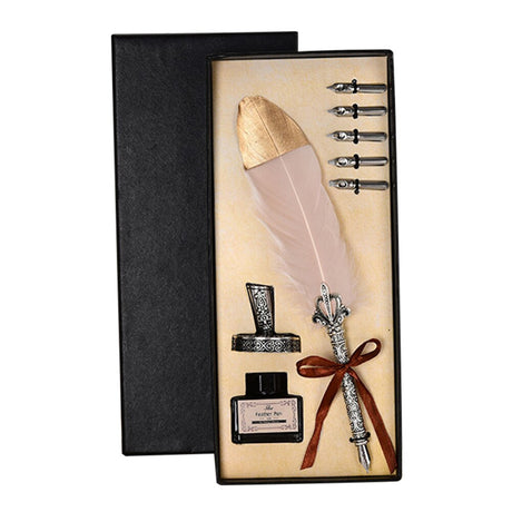 Calligraphy Feather Quill Fountain Pen Set Gift Box