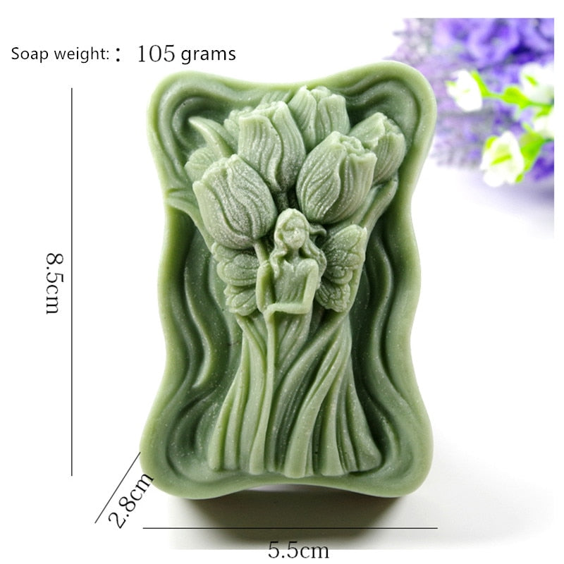 Tulip Flower Fairy Soap Resin Silicone Mould for Soap Candle Making DIY Crafts