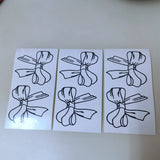Dark Bow Temporary Tattoos Body Art
