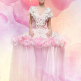 UFO Shape Ruffled Petticoat Fishbone Ballet Pancake Tutu Under Skirts