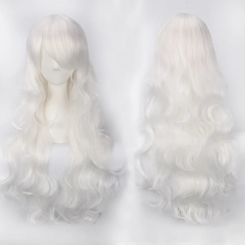 Extra Long Wavy or Straight Wigs with Full Bangs Heat Resistant