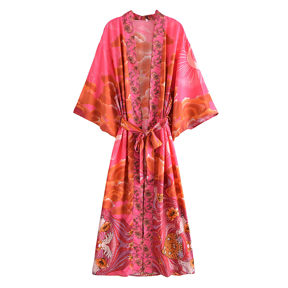 California Dreamin' Long Kimono Robes