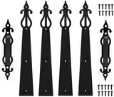 Steel Door Hardware Kit Decorative Carriage House Mounted Hinges Handles