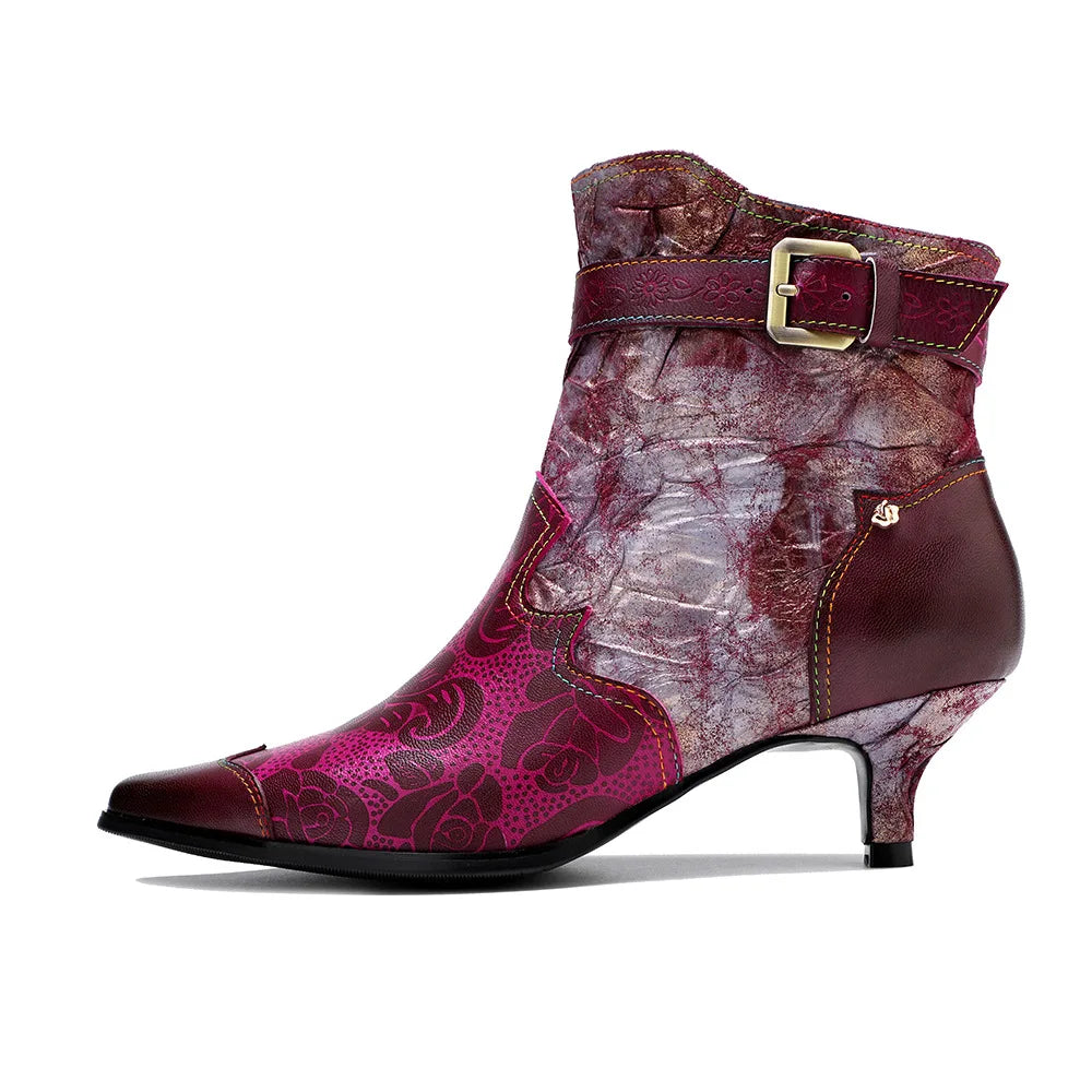 Serafina Rose's Genuine Leather Ankle Boots