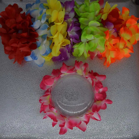 LED Light Up Hawaiian Lei Flower Crown Wreath