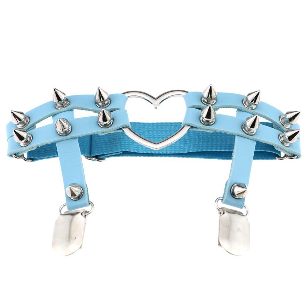 Studded Heart Thigh Garter