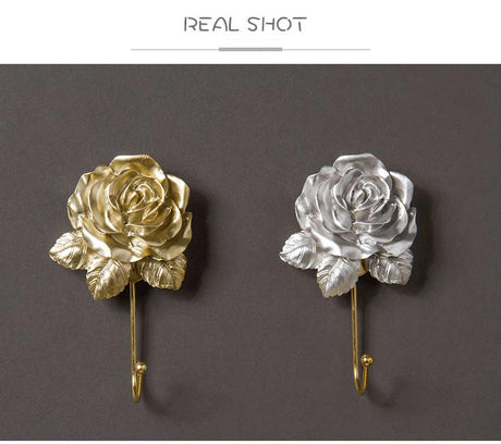 Resin Rose Wall Hook