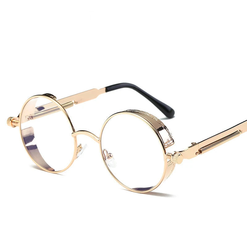 Leon's Round Polarised Sunglasses Steampunk UV400