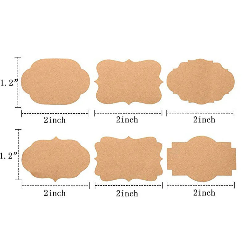 300Pcs/Roll Chalkboard Label Stickers Removable and Waterproof