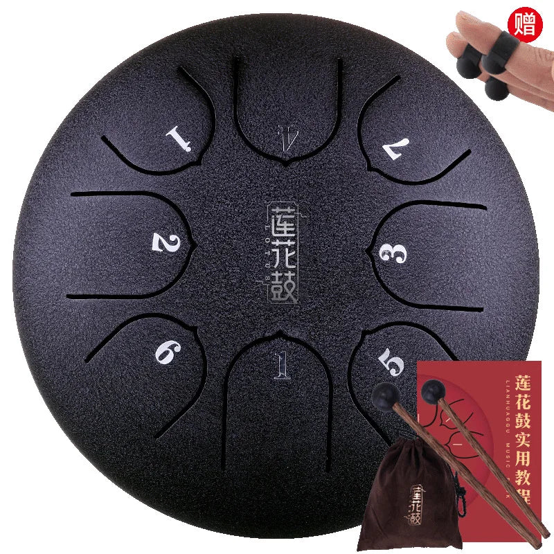 6 Inch Steel Tongue Drum Set Percussion Musical Instrument