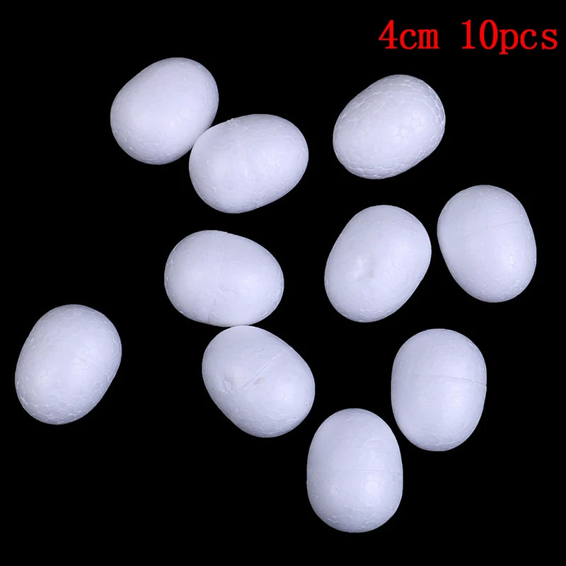 10Pcs 3/4/5/6/7cm DIY Styrofoam Easter Egg Foam Crafts DIY