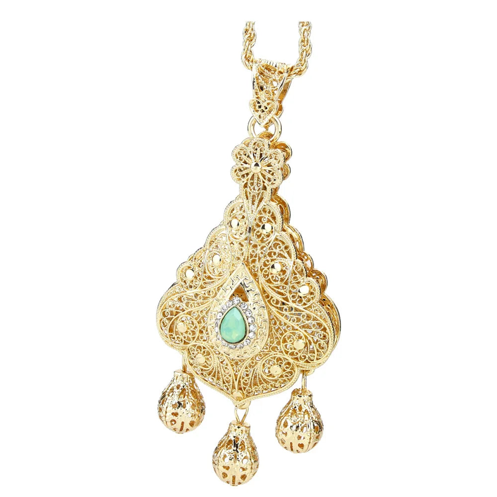 Morrocan Bell Pendant Necklace