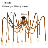 Pirate's Ship Hemp Rope Ceiling Pendant Light Chandeliers Spider Chandelier