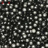 Friendship Bracelet Stars and Letters Acrylic Beads Round Spacer Beads For DIY Jewellery Making