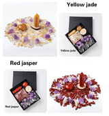 Natural Crystal Gift Sets Amethyst Clear Quartz Rose Quartz Gifts Box