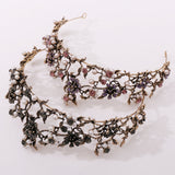 Duchess Delilah Baroque Crystal Pearls Tiaras