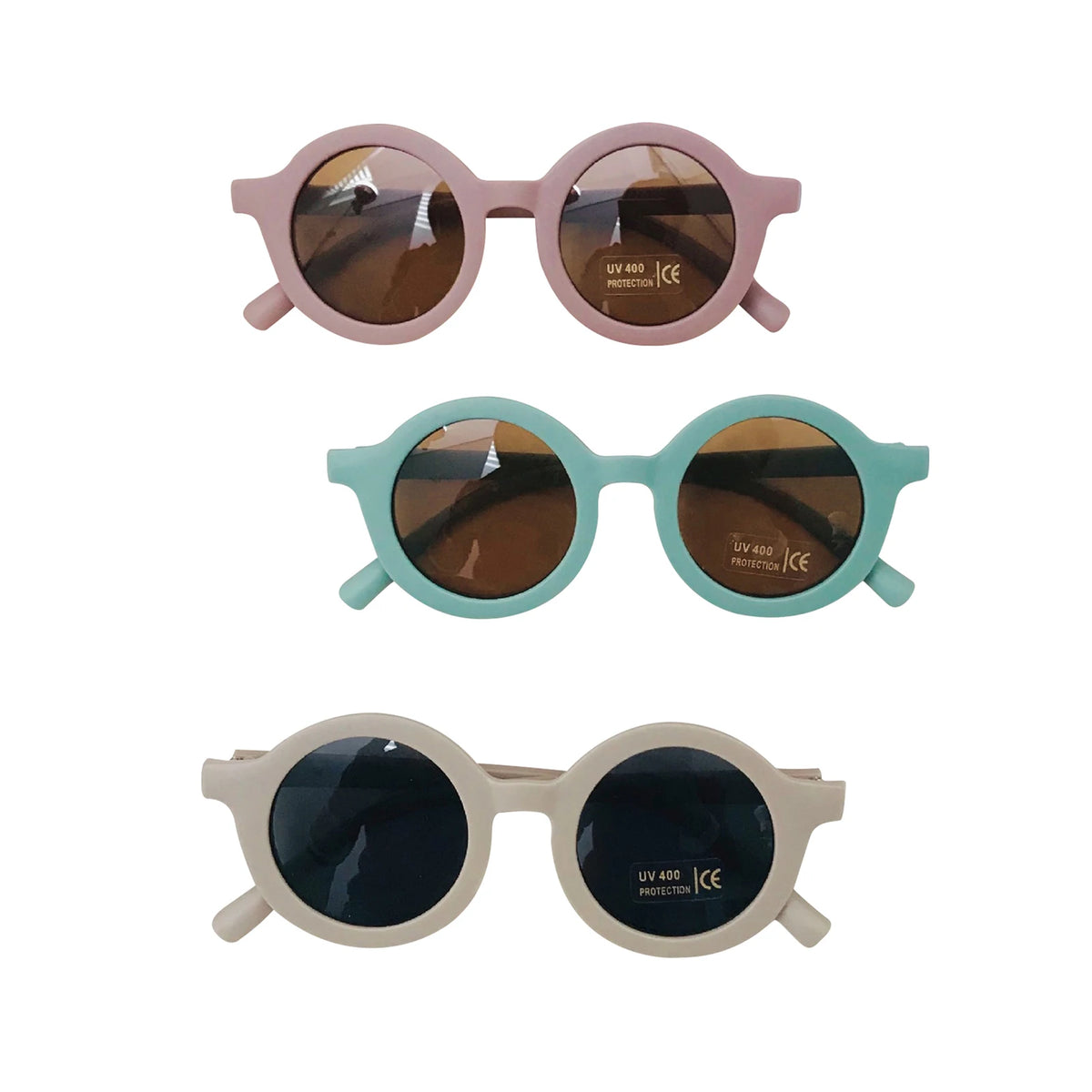 Children's Round Sunglasses Outdoor Eyes Protection For Kids 7 Colours