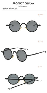 Frank's Round Metal Sunglasses UV400 Sun Glasses