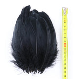 50/100 Pcs Black Goose Chicken Pheasant Feathers DIY Crafts