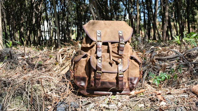 Waterproof Waxed Canvas Rucksack