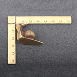 Copper Snail Figurine Tea Pet
