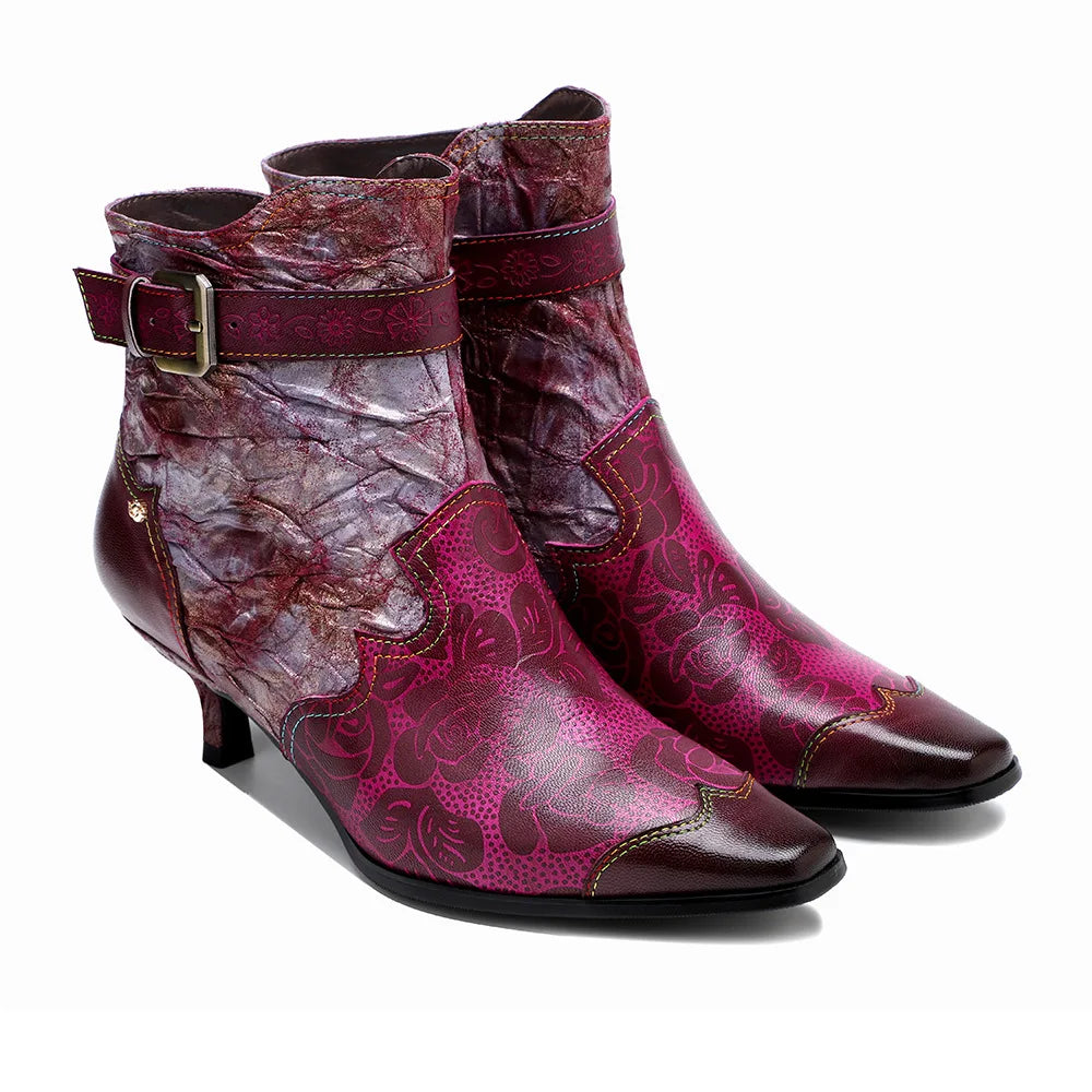 Serafina Rose's Genuine Leather Ankle Boots
