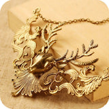 King of the Forest Deer Statement Necklace