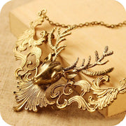 King of the Forest Deer Statement Necklace
