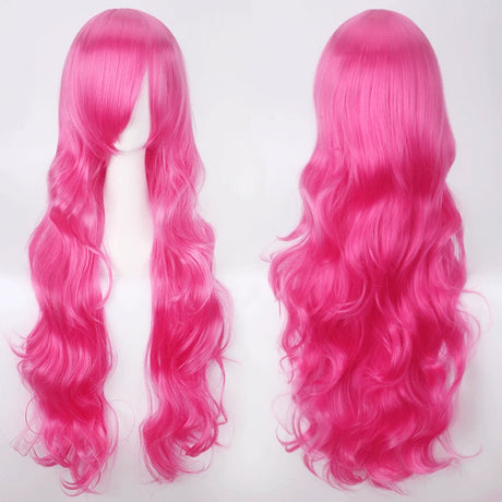Extra Long Wavy or Straight Wigs with Full Bangs Heat Resistant