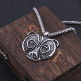 Stainless Steel Viking Bear Necklace Men's Gift with Wooden Box