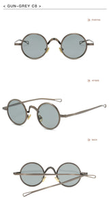 Frank's Round Metal Sunglasses UV400 Sun Glasses