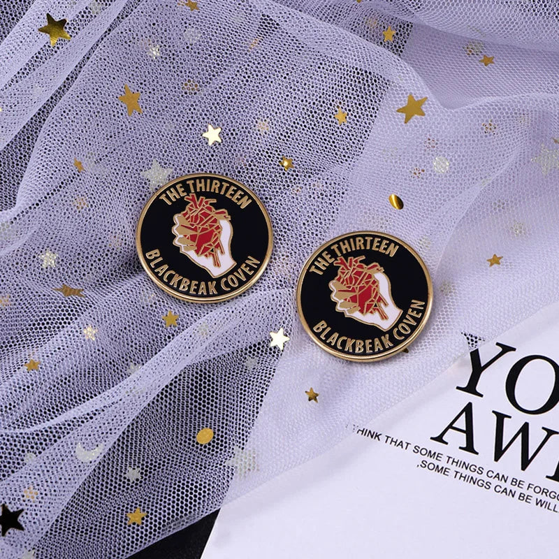 Throne of Glass The Thirteenth Blackbeak Coven Enamel Pin