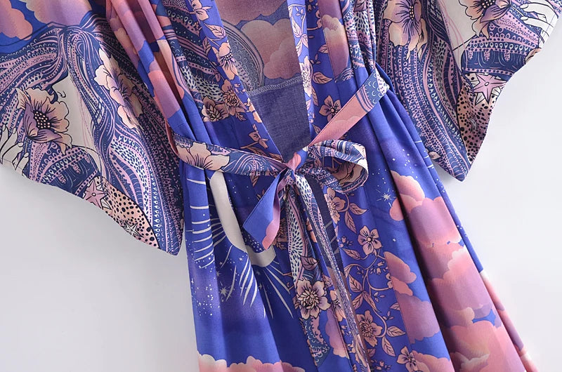 California Dreamin' Long Kimono Robes