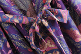 Elhiza's Purple Boho Long Kimono Robe Cover-up