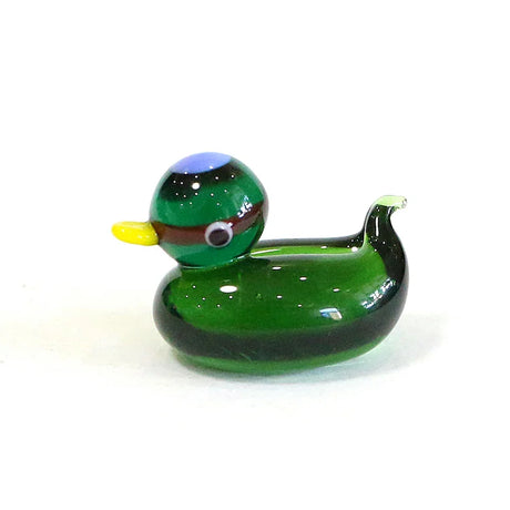 Glass Duck Mini Figurines Tea Pets
