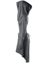 Archer's Goblincore Hooded  Lace Up Tunic Dress