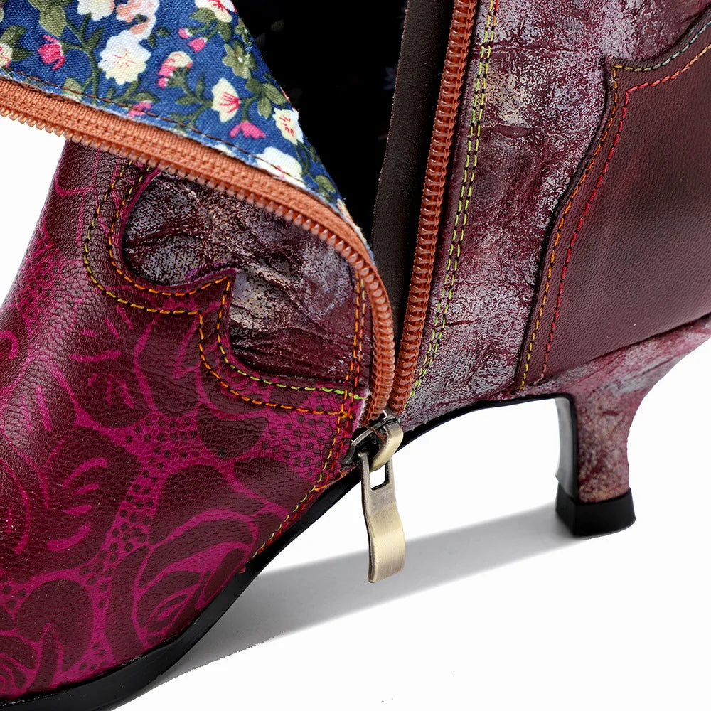 Serafina Rose's Genuine Leather Ankle Boots