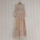 Amelia's Beaded Sequinned Embroidered Spring Season Dress