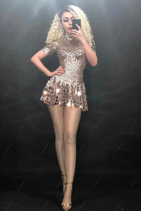 Sequin Scales Mini Dress Performance Costume