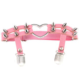 Studded Heart Thigh Garter