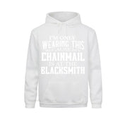 Chainmail is at the Blacksmith Ren Fair Men's Hoodie Sweatshirts