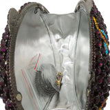 Woodland Rose Crystal Flower Evening Clutch Bags Cocktail Minaudiere Handbags