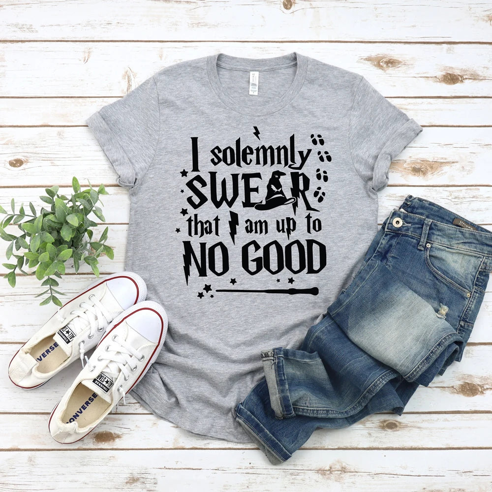 I Solemnly Swear That I Am Up To No Good T Shirt Book Quotes
