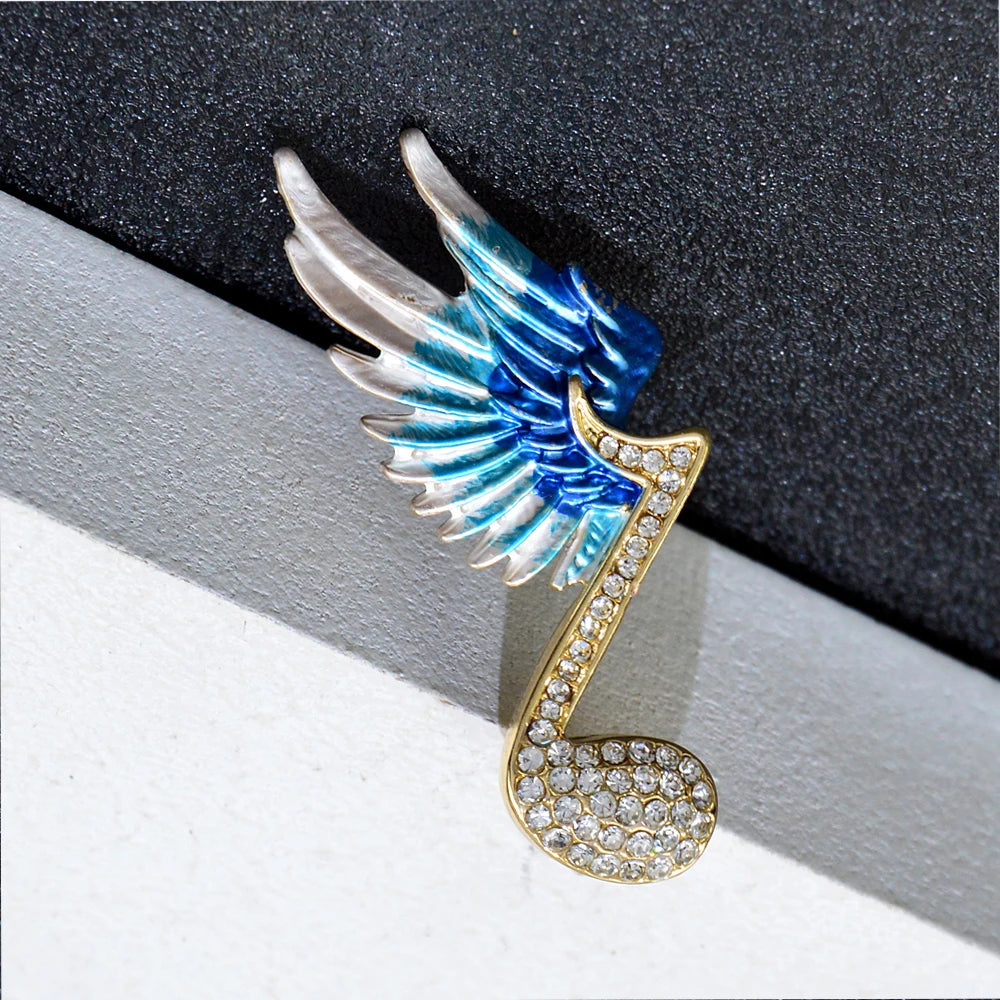 Music Gives Me Wings Brooches